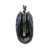 Inden-ya Inden Coin Purse, Deer Leather, Navy X White Lacquer, Dragonfly Pattern 1105-14-008
