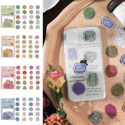 80 Stücke/2 Taschen Kawaii Briefpapier Aufkleber Vintage Feuer Farbe Tagebuch Planer Dekorative Mobile Aufkleber Scrapbooking DIY Handwerk Aufkleber