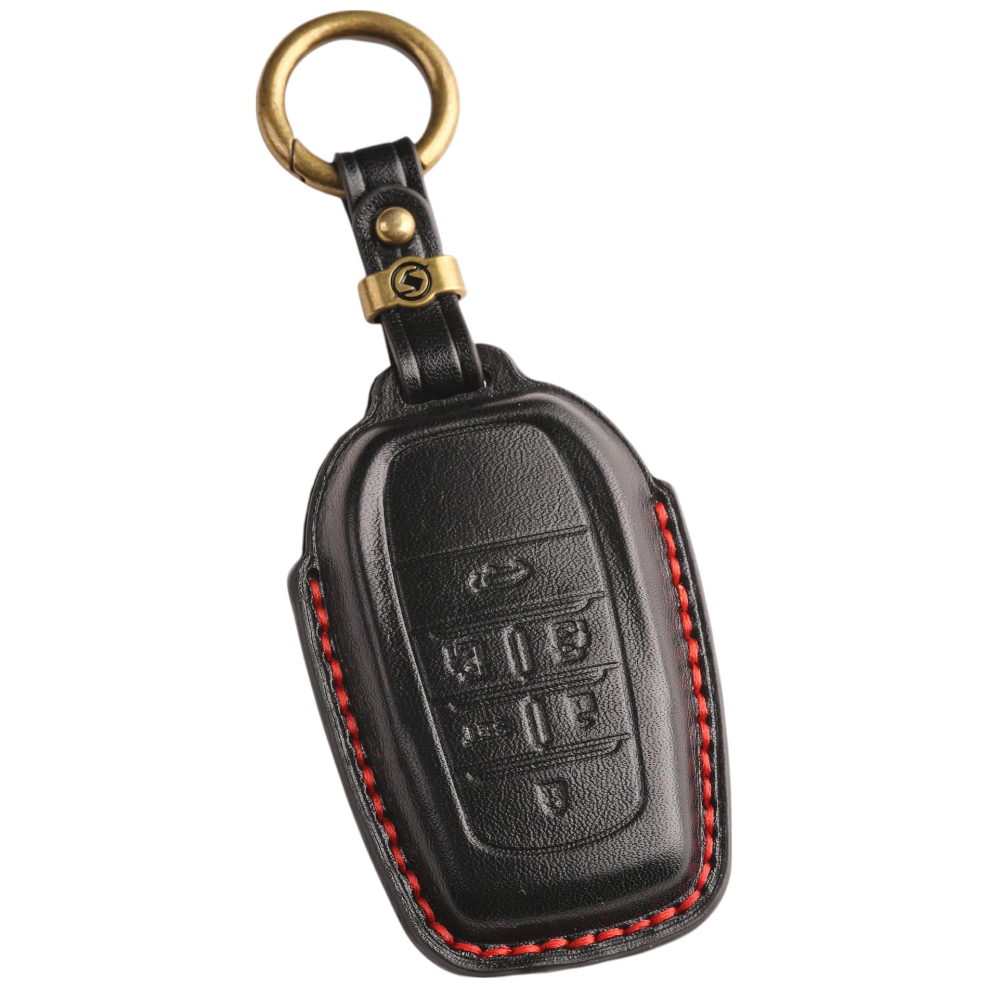 [smasol] Premium Genuine Leather Smart Key Cover Case for New Alphard (40 Series, 30 Series, Late Model VOXY90, Noah, 90 Series), and Vellfire (Alphar