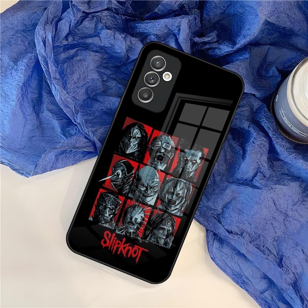 S-Slipknot Popular Band Phone Case for Samsung S25 S24 S30 S21 S23 S20 S22 Fe S10 E S9 Note 20 Pro Ultra Plus Glass Cover