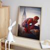 Full Round Diamond Painting Spider-man On The Tall Building Art Rhinestone Picture Mosaic DIY 5D Cross Stitch Embroidery Home Decoration