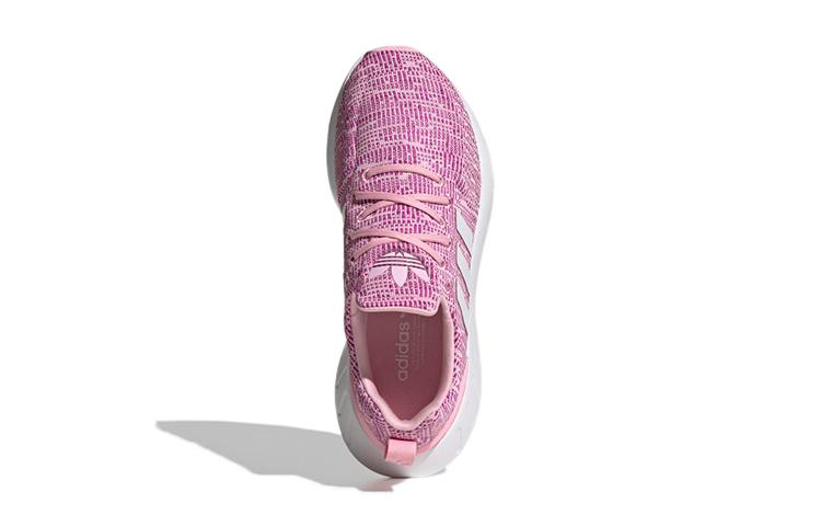Adidas Originals Swift Run 22 J Abrasion Resistant Breathable Low top Kids' Running Shoes Purple Pink GW8177