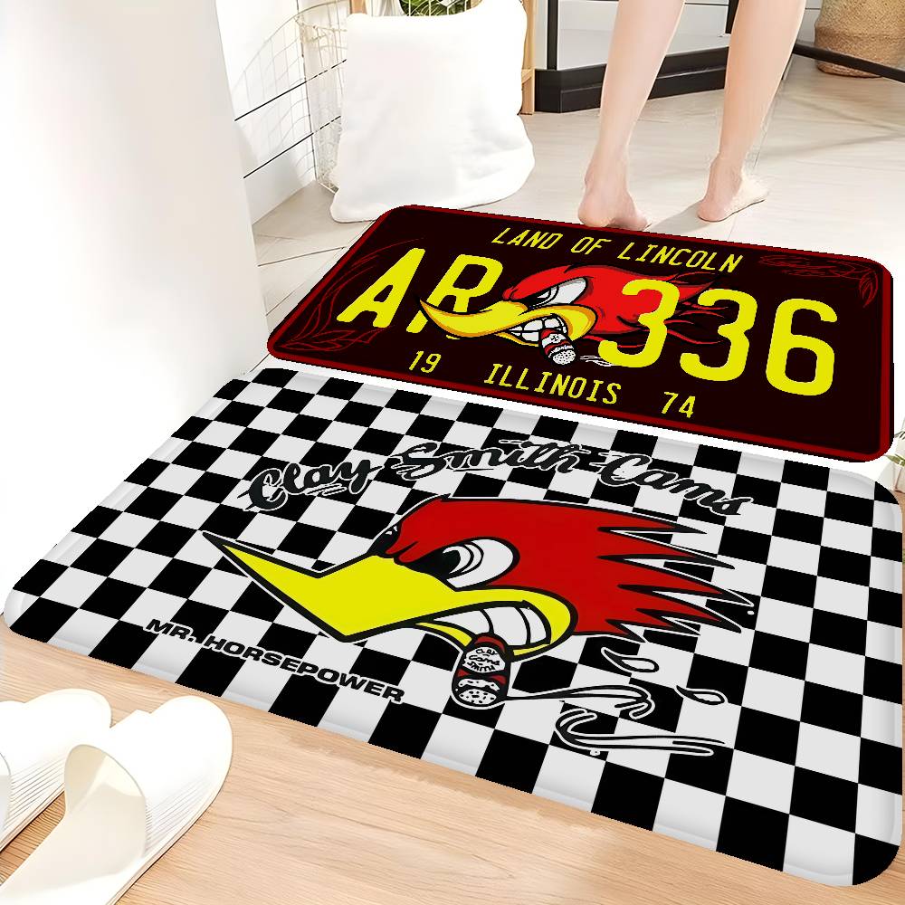 Mr H-Horsepower Clay Smith Room Mats Retro Multiple Choice Living Room Kitchen Rug Non-Slip Welcome Rug