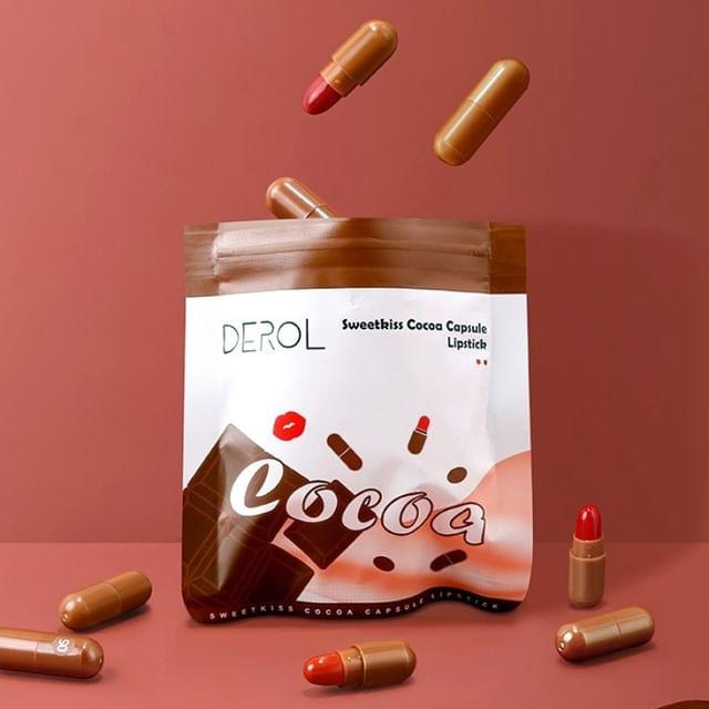 DEROL - Set of 10: Sweetkiss Cocoa Capsule Lipstick #1g*10pcs
