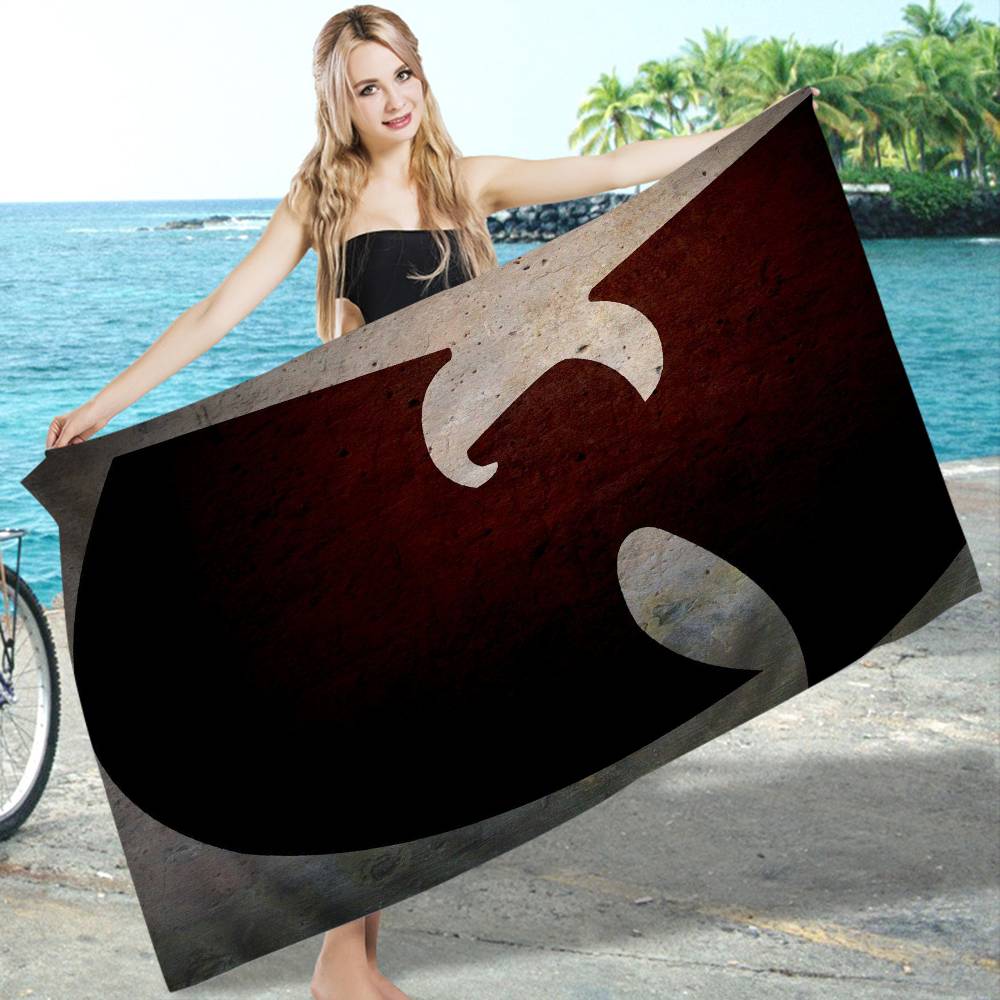 WU-T--TANG CLAN Band Große Mikrofaser Strandtücher Schnelltrocknendes Handtuch Sandstrandtücher Poolhandtuch für Reisen Schwimmbad Yoga