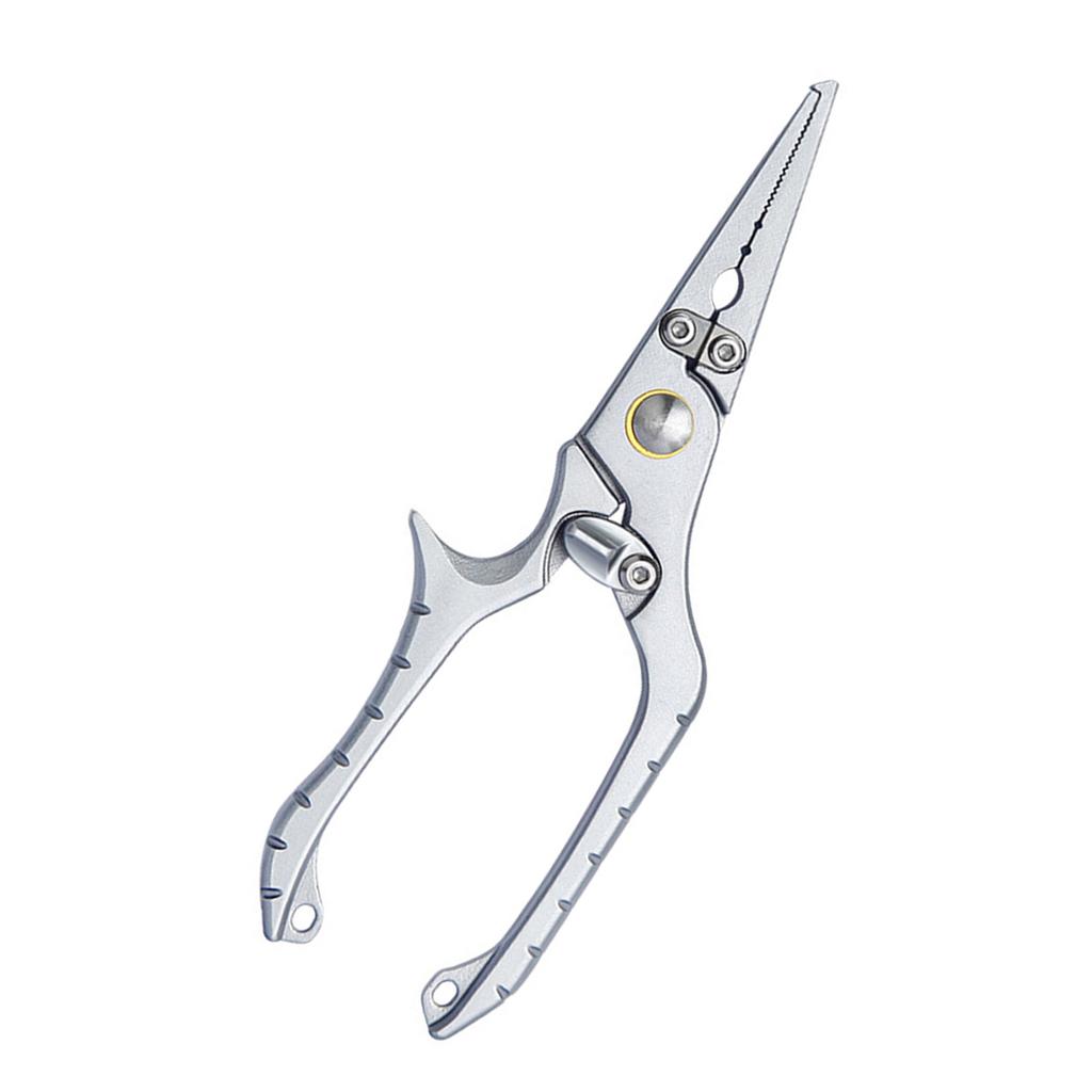 Stainless Steel Pliers Braided Fishing Line Cutter Hook Remover Rings Opener Multitool with Safety Lock Fishing Pliers