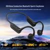 X56 True Bone Conduction Bluetooth Earphones: Long Battery Life, IPX5 Waterproof, Ideal for Running and Cycling.