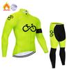 2026 Pro Winter Thermisch Fleece Fiets Jersey Sets Lange Mouw Fietskleding MTB Fietskleding Maillot Ropa Ciclismo Fietskleding