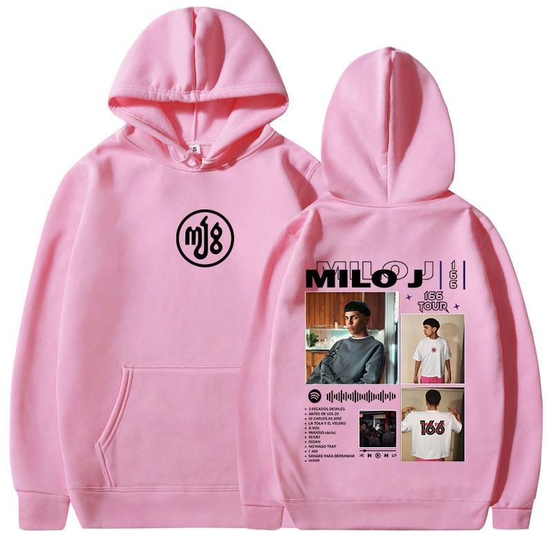 Rapper Milo J 166 Album Tour Merch Hoodies Men Women Clothing Hooded Sweatshirts Harajuku Hip Hop Oversized Pullovers Streetwear