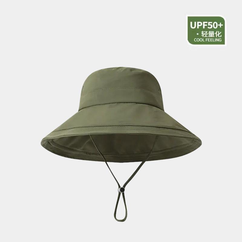 

New Spring and Summer Fisherman Hat, Women s Large Eave Sun Protection and Shading Hat, Casual and Versatile Sun Hat, Outdoor оливкова сірим кольором