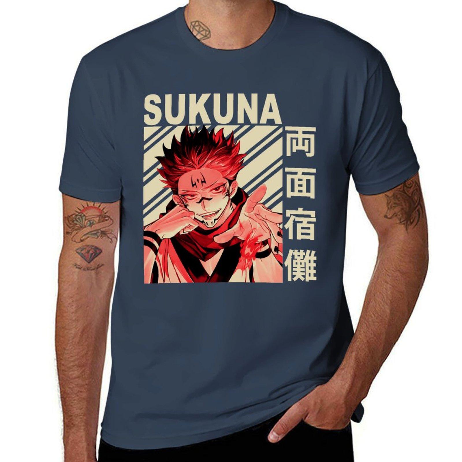 Sukuna Vintage Art T-Shirt t shirt for man 100 percent cotton man graphic t shirt man t shirt graphic T-Shirt S