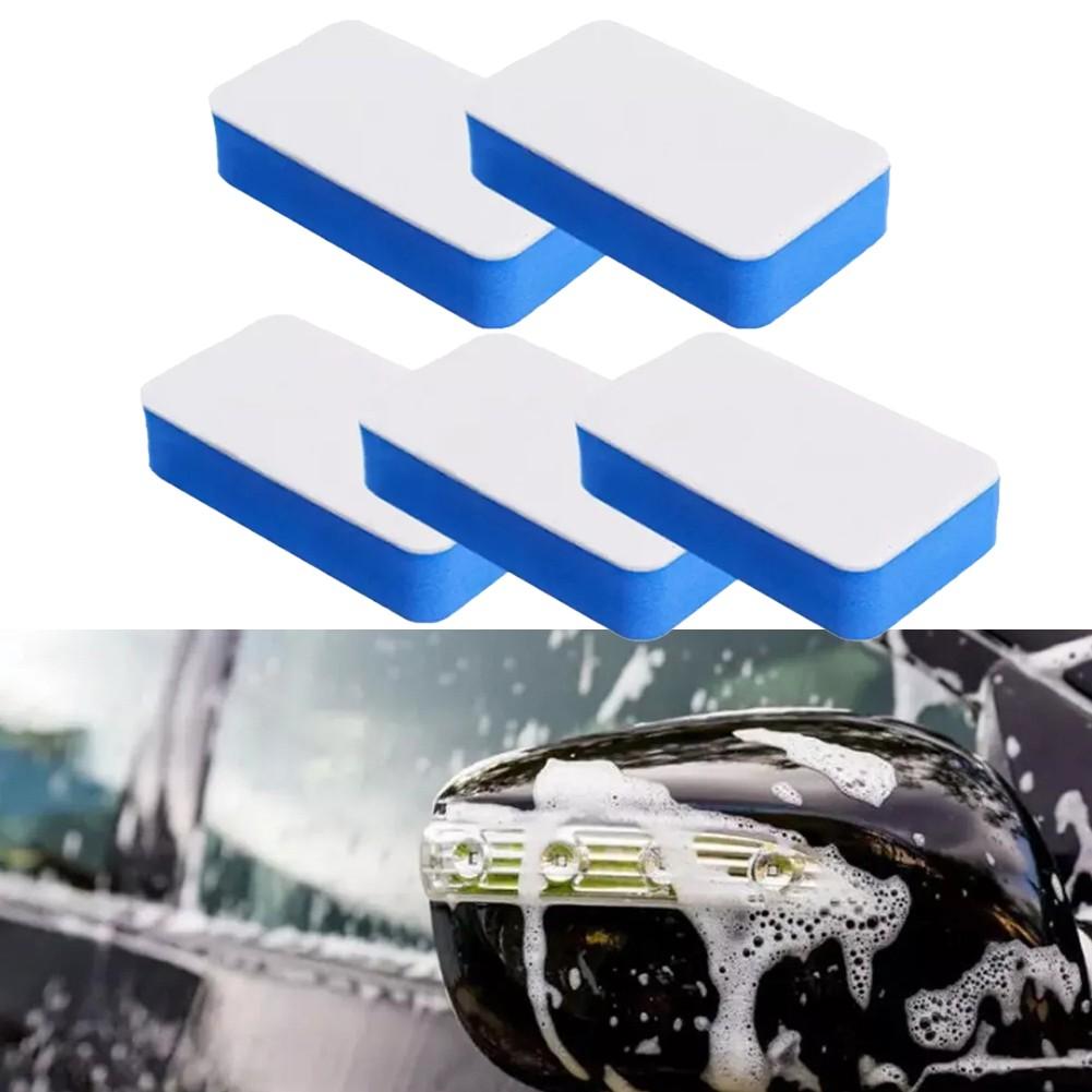 

Car Glass Oil Film Cleaning Sponge Wiper with Felt Brush for Auto Windshield