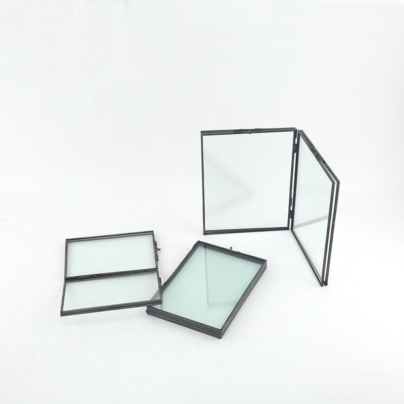 Nordic Foldable Double-Sided Glass Photo Frame & Certificate Holder