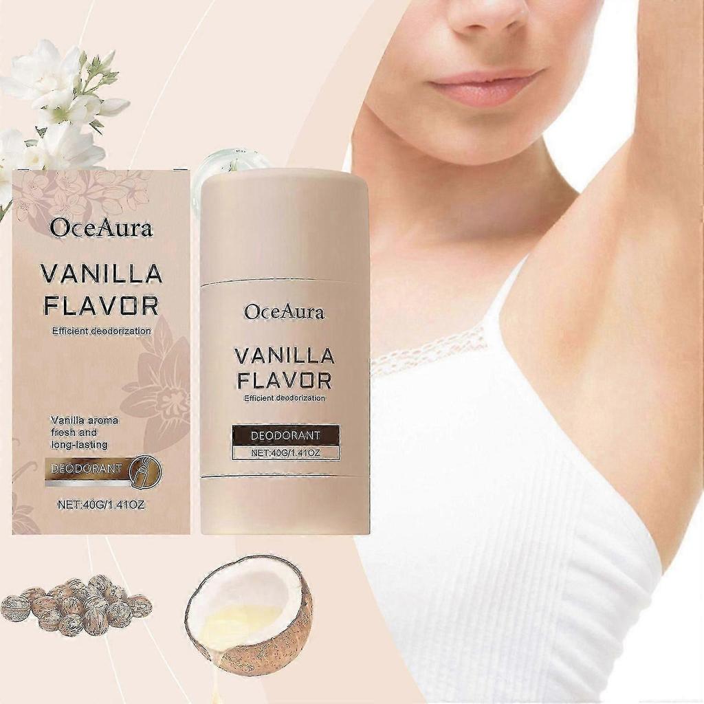 Vanille Aroma Deodorant | Extra Starkes Natürliches Deodorant für Damen & Herren | Aluminiumfreies Deodorant | Langanhaltende Frische | Kokosnuss + Vanille