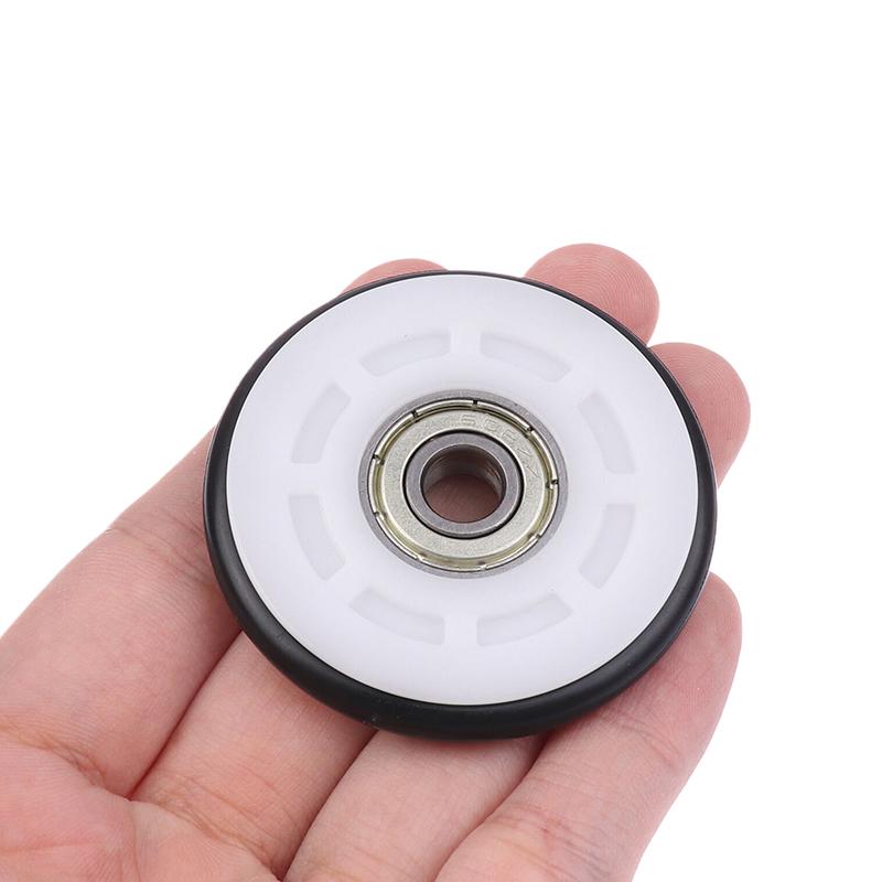 1 Piece Low Noisy Bearing Wheel O Ring Mute Elasticity Rubber Coated 625Z 695Z Roller Wheel Pulley Blackboard Fishing Tool