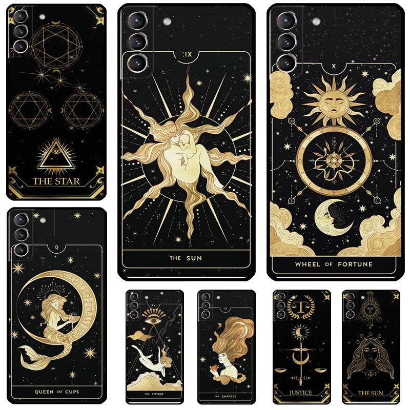 Astrology Tarot Cards Case For Samsung Galaxy S24 S23 S22 S21 Plus Ultra Note 20 S9 S10 Note 10 S20 S21 FE Cover