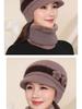 Thickened Rabbit Hair Knitted Wool Hat for Women – Versatile Fashionable Bucket Hat for Autumn and Winter