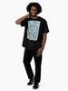 Georges Brassens GEORGES BRASSENS Watercolor Portrait Oversized T-Shirt
