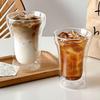 Heat-resistant Creative Coffee Cup Drinking  Juice Milk Teacup  Double-layer Heat-insulated Transparent High Borosilicate Glass