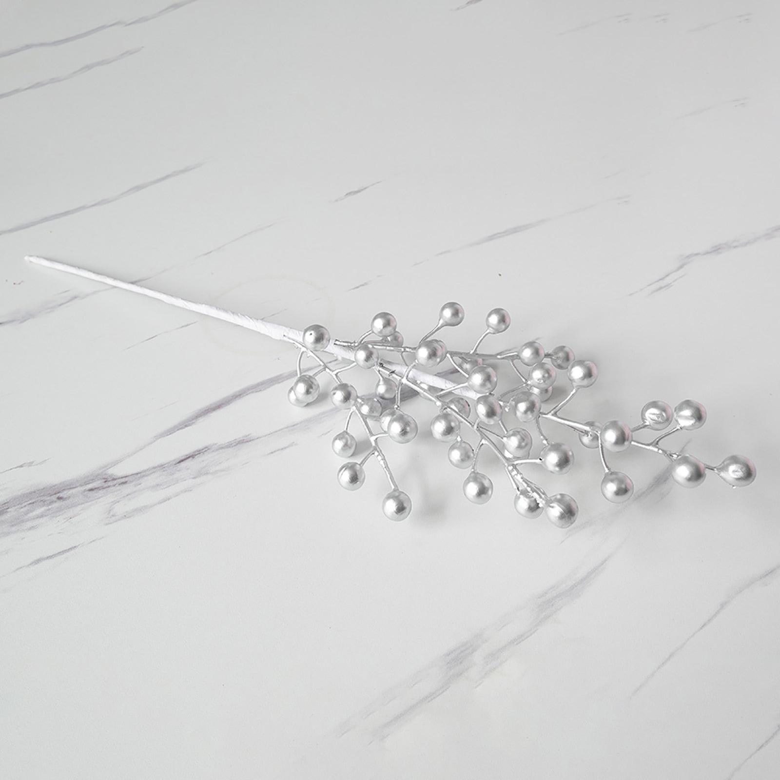 

Штучна гілка з ягодами 50 см Довжина Багатофункціональна Накладний бордовий ягідний гілочка для дому Весілля Святкування Type 2