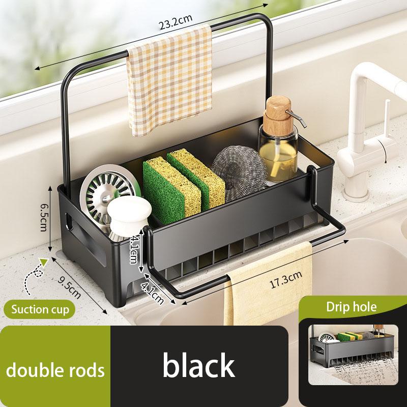 Household Storage Rack Rag Kitchen Drain Sink Sponge Shelf Faucet Dishwasher Sink Multi-function Storage Tool