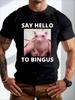 Funny Bingus Hairless Sphinx for Cat Meme T-Shirt Soft Knit, Crew Neck, Regular Fit, Sizes S-XXXL, P