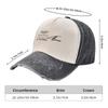 Fernando Alonso Signature Baseball Cap Adjustable Washed Vintage Cotton Denim Distressed Hat for Women Unisex