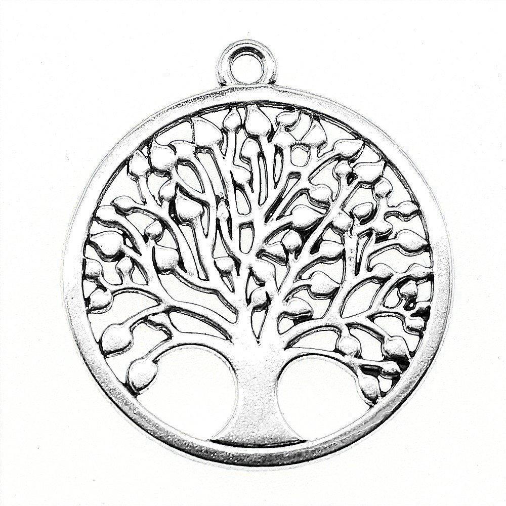 Charms Big Tree Of Life Pendants Wedding Jewelry Findings QC017