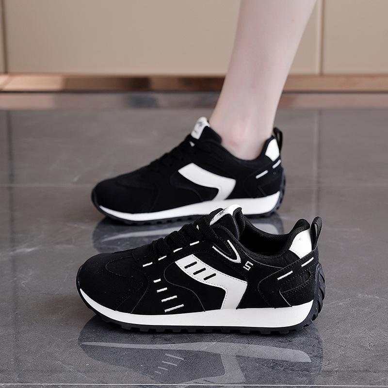 Autumn new retro versatile Forrest Gump shoes thick baseplate shoes female ins student leisure
