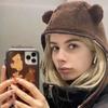 Warm Scarf Beanie Hat Fashion Winter Cap Kawaii Bear Ear Hat  Winter/Autumn