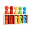 Interactive Wooden Color Matching Game For Children Brain Development Learning Toy Safe Non Toxic Material Cognitive Skill Building