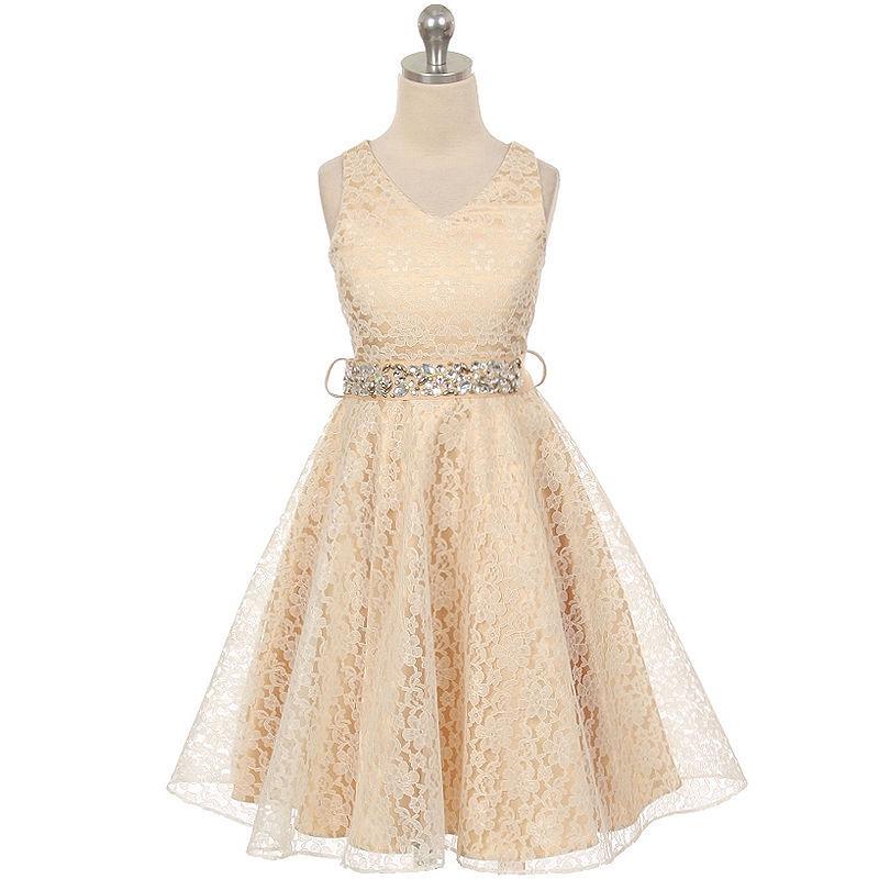Kinderkleider in Großkinder-Prinzessinnenkleid Geburtstagsparty Spitze Kinderkleid Kindergarten Abschlusskleid für Mädchen