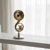 Gold-Tone Miniature Instrument with Base Brass-Like Musical