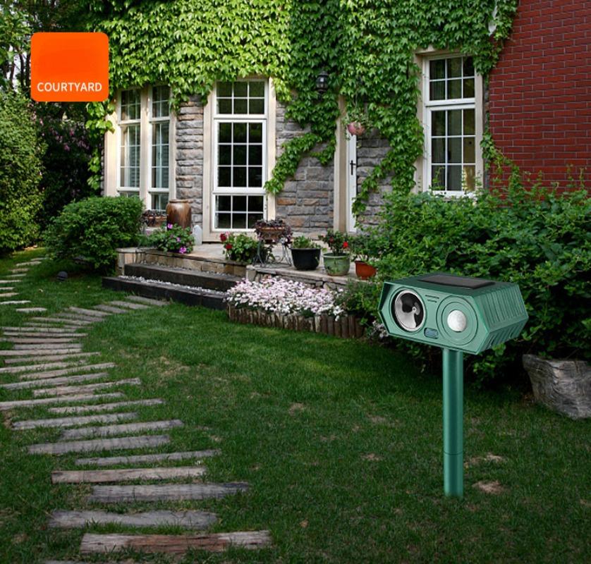 1Pc Solar Mouse Repellent, Ultrasonic High-power Bird Repellent, Orchard Farm Flash Outdoor Garden Snake Repellent