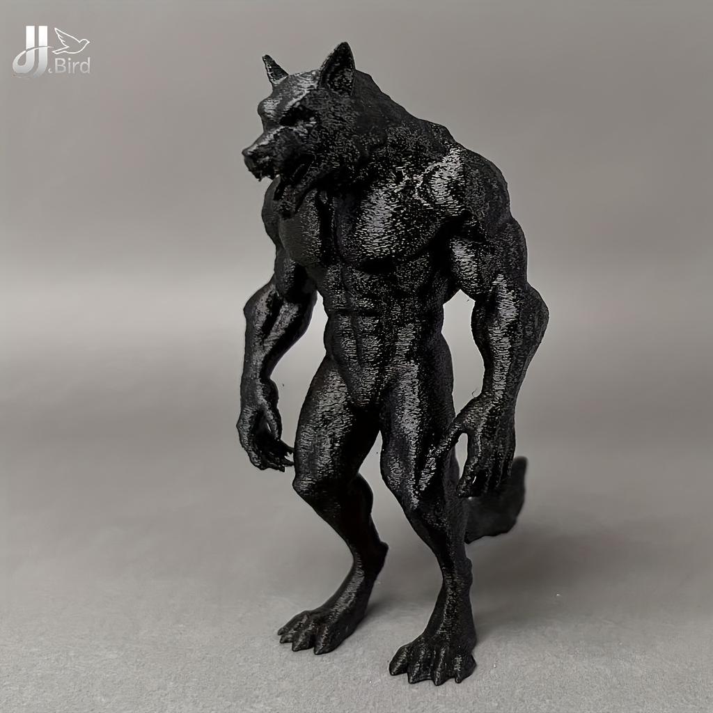standing werewolf ornaments, realistic design-home decoration werewolf statue ornaments, suitable for Christmas, Valentine's Day