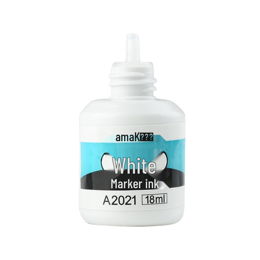 Yamak Waterproof Oil-Based White Marker Ink Refill for Tire, Glass, and Art Graffiti
