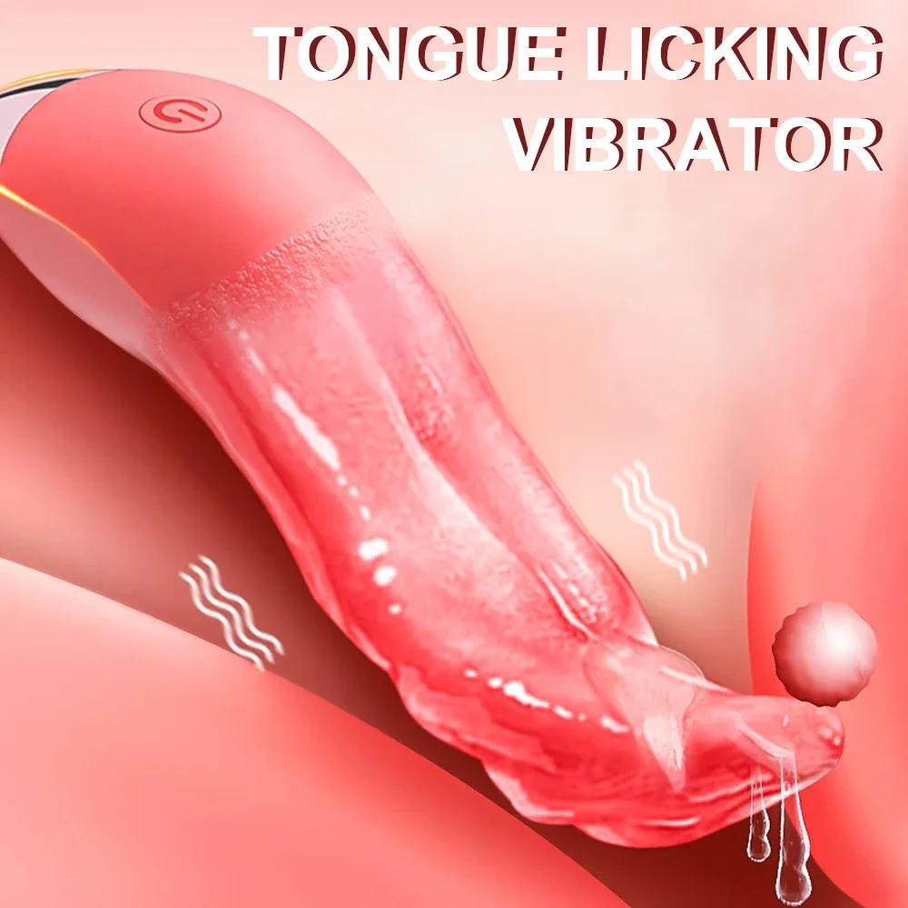 Tongue Licking Vibrator for Women Remote Control Panties Clitoris Stimulator G Spot Nipple Massager Adult Goods Female Sex Toys