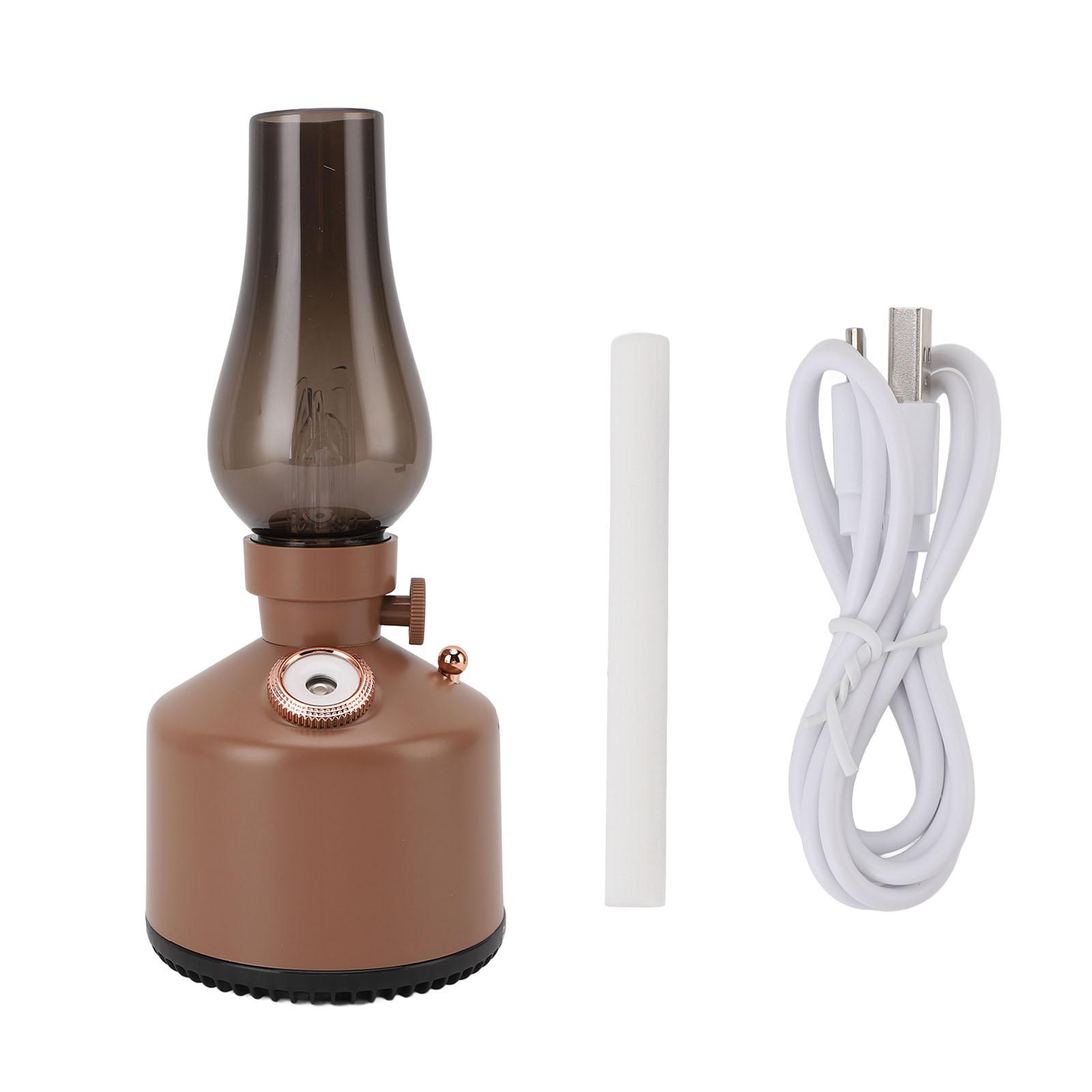

Vintage Kerosene Lamp Humidifier 260ml Capacity Quiet Humidifier with 2 Mist Settings Stepless сірий колір