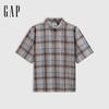 Gap Unisex Plaid Short Sleeve Casual Shirt
