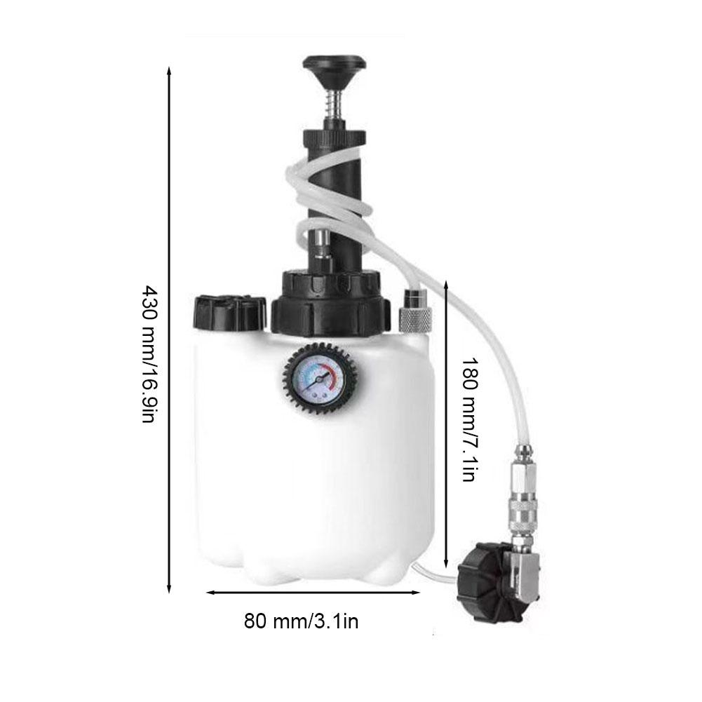 Brake Fluid Bleeder Brake Fluid Replacement Tool 3L Large Capacity Corrosion-Resistant Brake Oil Replacement Kit For Most Cars