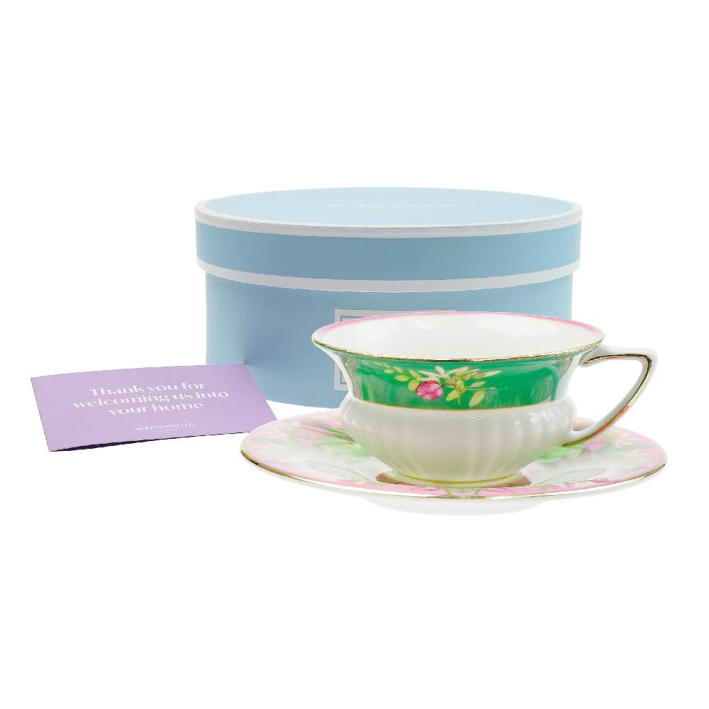 

Wedgwood Wanderlust Pink Lotus Teacup and Saucer [Parallel Import]