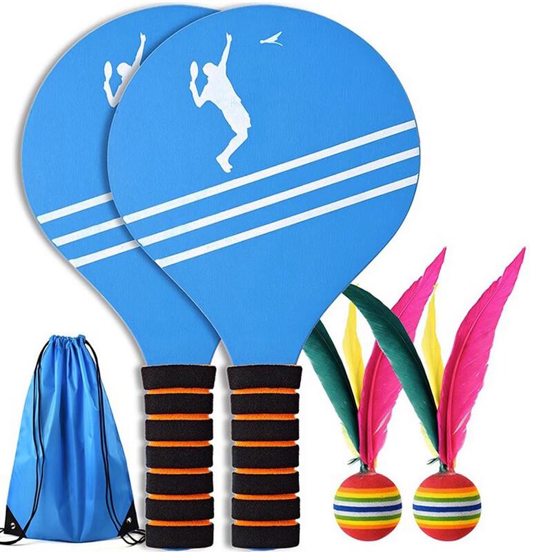 Yining Wooden Paddleball Racket Set