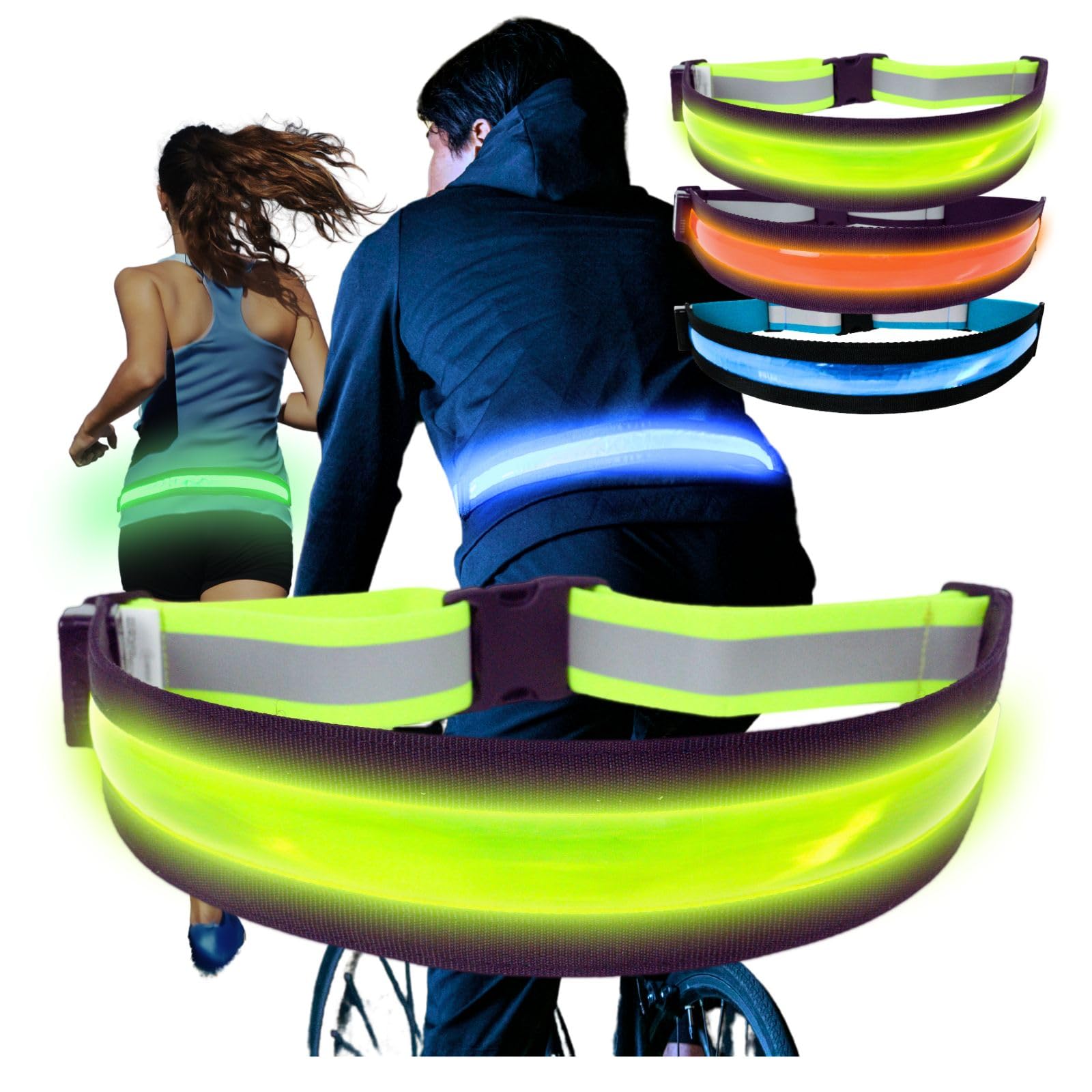 

TERUI Lights Осака Бег Светодиодный Светящийся Светоотражающий для Ночного Светоотражающий Флуоресцентный Свет для Ходьбы, Пояс, Повязка, Перезаряжаемый,