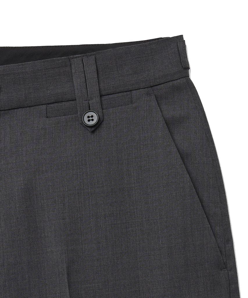 NOIRER Light Wool Flare Slacks (Gray)