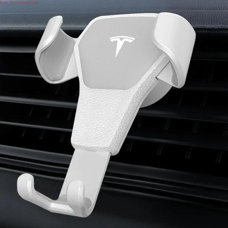 ALG1 Car Air Vent Universal Smartphone Bracket Car Phone Holder Mount Stand GPS Support for Tesla Model 3 2022 Y X S Center Hub Cap