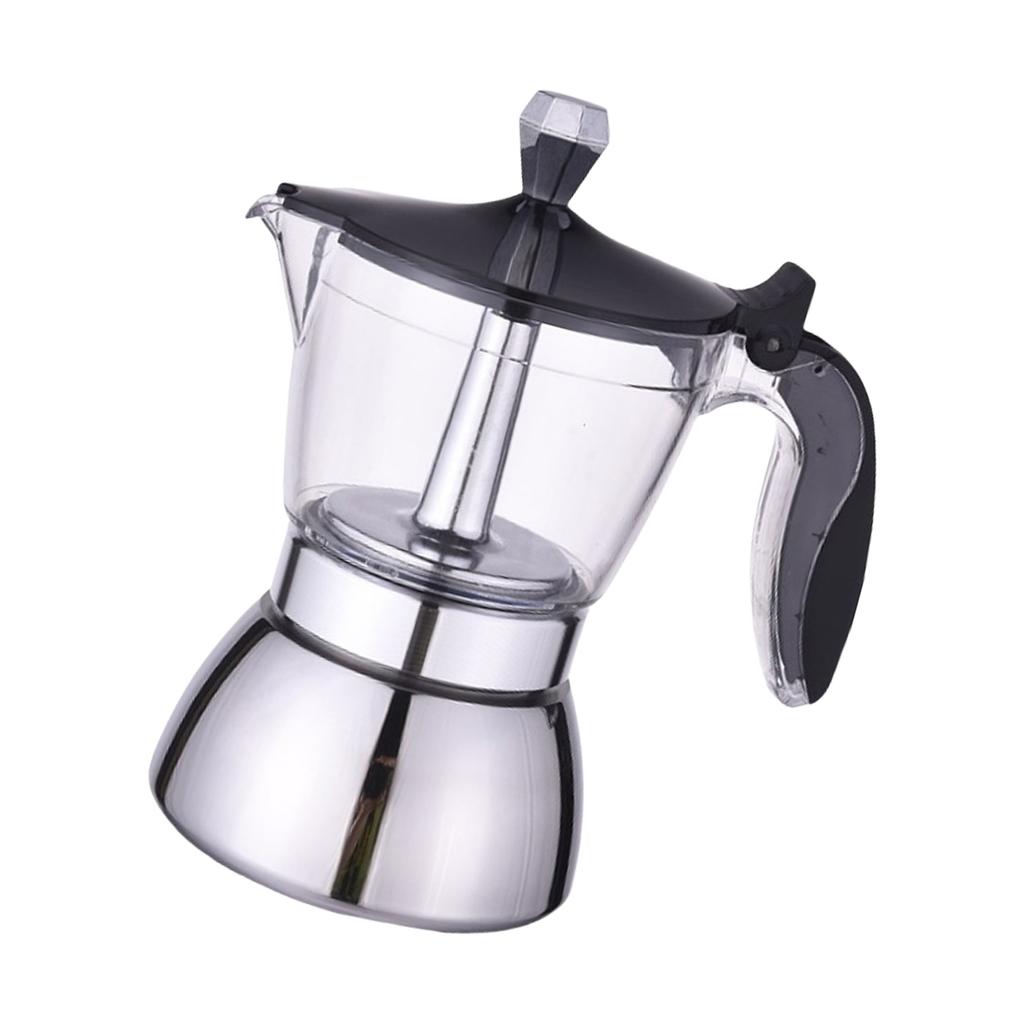Elegant Clear Lid Coffee Pot Crafted From High Quality Stainless Steel Produced For Coffee Lover And Home Baristas