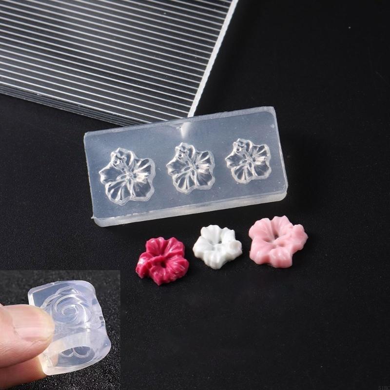 3D Nail Mold Ocean Shell Conch Ice Flower Rose Nail Art Decorations Nails Diy Crafts Silicone Nail Stamping Plates Nails Product