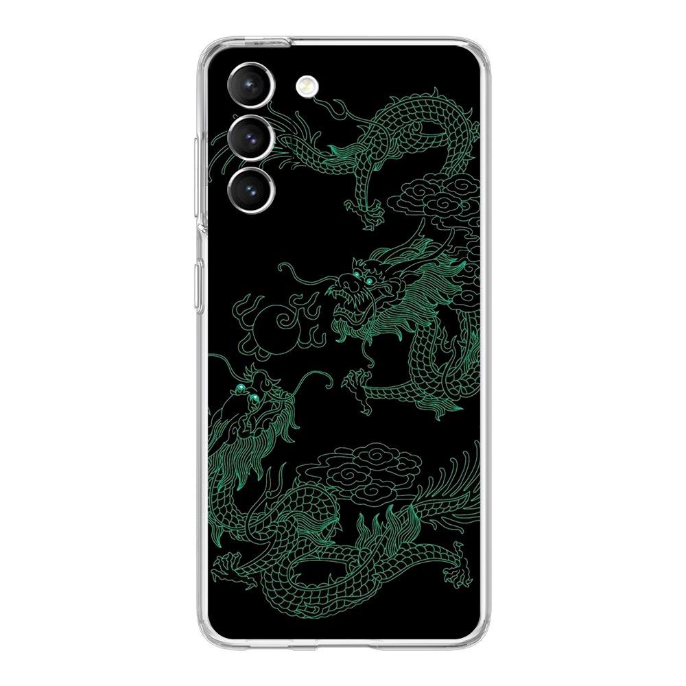 Husa de telefon Dragon Fashion pentru Samsung Galaxy S22 S21 S20 FE Ultra 5G S10 S10E S9 S8 Plus Note 10 20 Husa din silicon moale, transparent