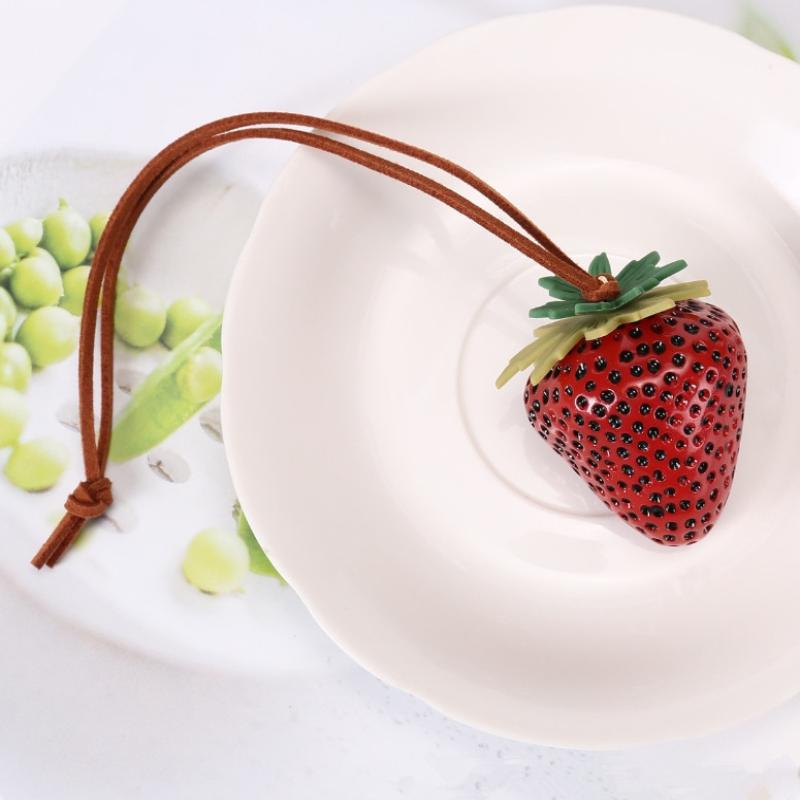 Strawberry Charm Keychain Adorable Pendant Perfect For Phone Lanyard Bag Accessories