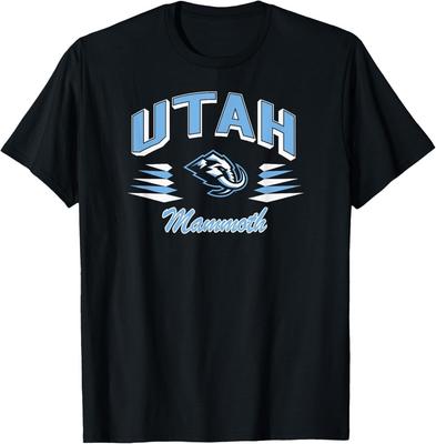 Utah Mammoth Retro Diamond Black Officially Licensed T-Shirt Unisex T-Shirt